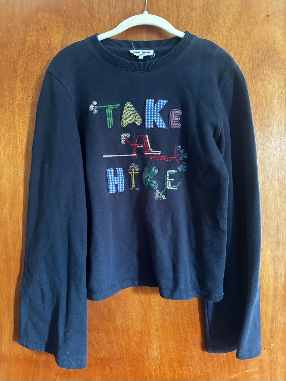 ‘Take a Hike' Navy Long-Sleeve Crewneck